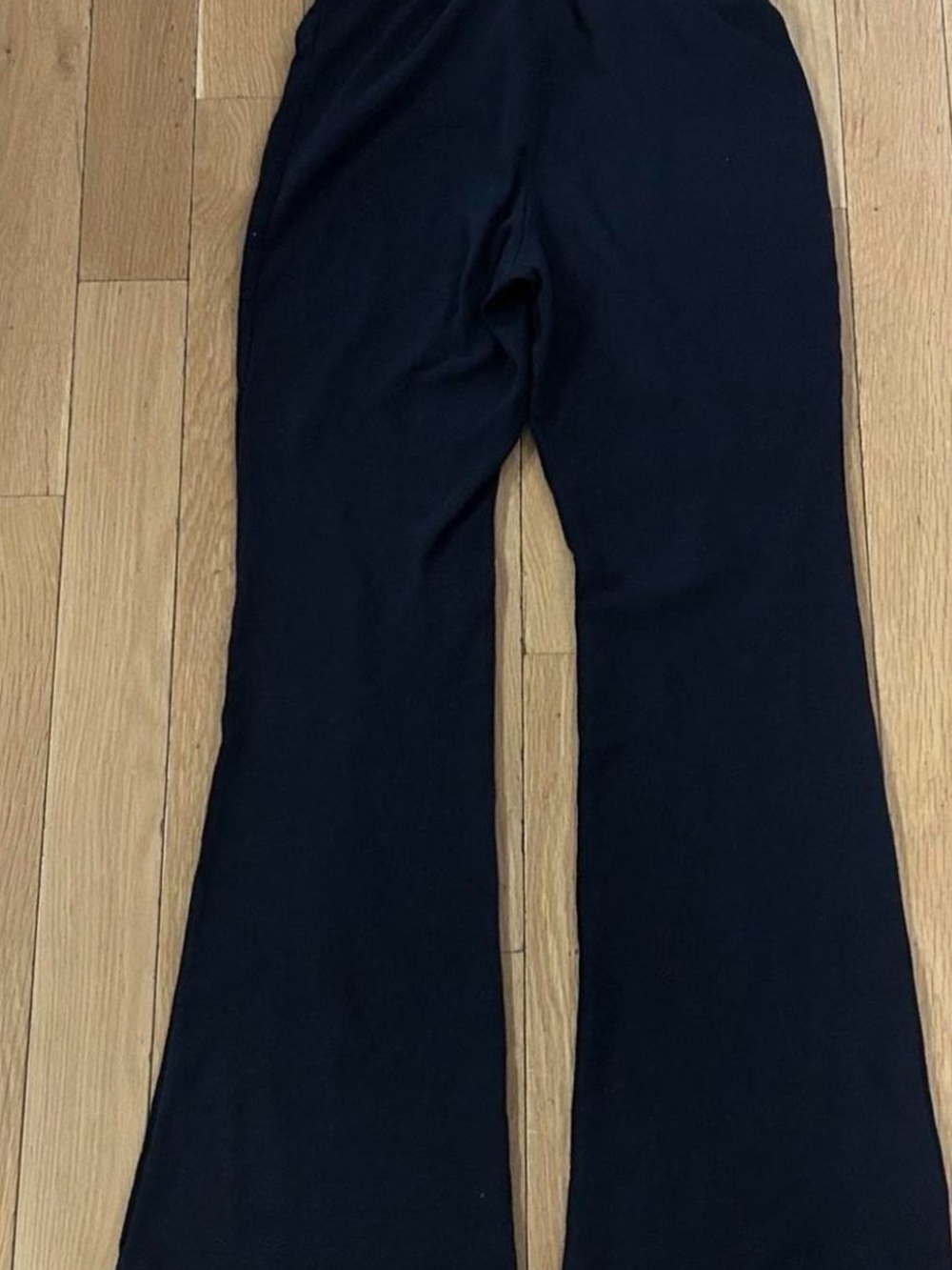 Aritzia Sunday Best, black waffle knit pants